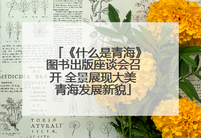 《什么是青海》图书出版座谈会召开 全景展现大美青海发展新貌