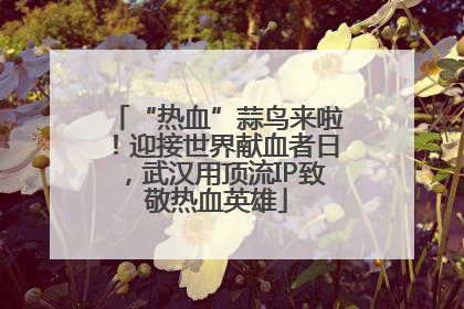 “热血”蒜鸟来啦！迎接世界献血者日，武汉用顶流IP致敬热血英雄