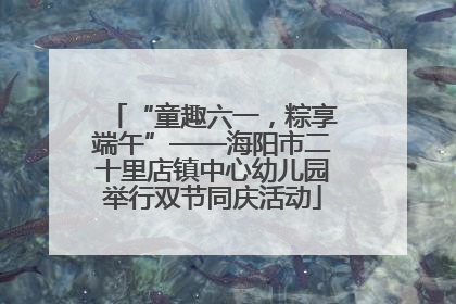 “童趣六一，粽享端午”——海阳市二十里店镇中心幼儿园举行双节同庆活动