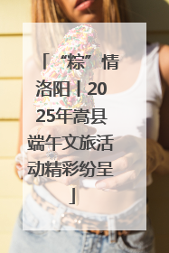 “粽”情洛阳丨2025年嵩县端午文旅活动精彩纷呈