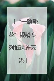 “一路繁花”银龄专列抵达连云港