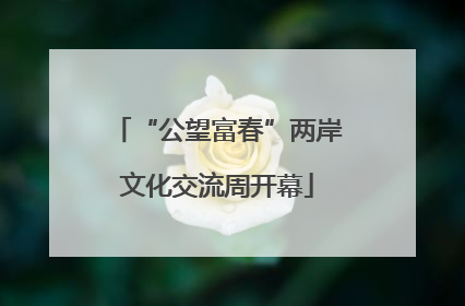 “公望富春”两岸文化交流周开幕