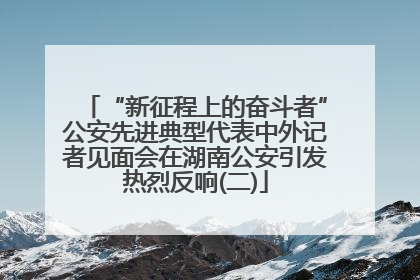 “新征程上的奋斗者”公安先进典型代表中外记者见面会在湖南公安引发热烈反响(二)