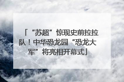 “苏超”惊现史前拉拉队！中华恐龙园“恐龙大军”将亮相开幕式