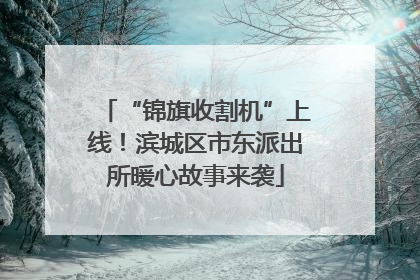 “锦旗收割机”上线！滨城区市东派出所暖心故事来袭