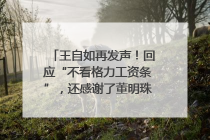 王自如再发声！回应“不看格力工资条”，还感谢了董明珠和雷军｜热财经