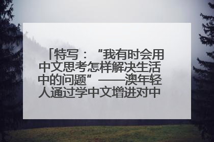 特写：“我有时会用中文思考怎样解决生活中的问题”——澳年轻人通过学中文增进对中华文化的理解