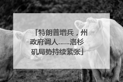 特朗普增兵，州政府调人……洛杉矶局势持续紧张