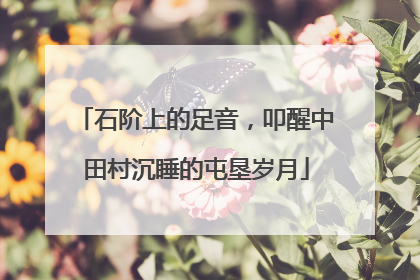 石阶上的足音，叩醒中田村沉睡的屯垦岁月