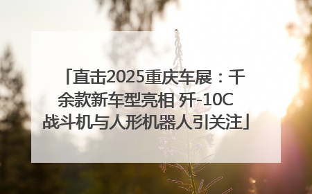 直击2025重庆车展：千余款新车型亮相 歼-10C战斗机与人形机器人引关注