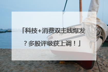 科技+消费双主线爆发？多股评级获上调！