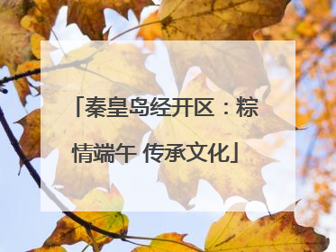 秦皇岛经开区：粽情端午 传承文化