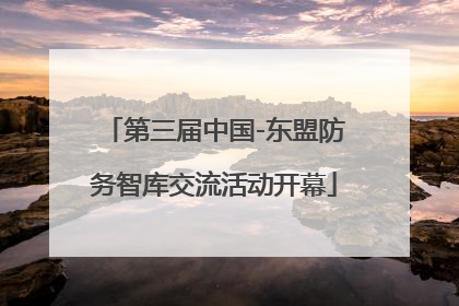 第三届中国-东盟防务智库交流活动开幕