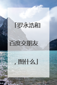 罗永浩和百度交朋友，图什么