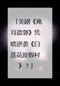 美剧《掩耳盗邻》凭啥逆袭《白莲花度假村》？