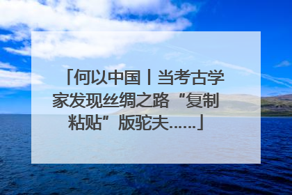 何以中国丨当考古学家发现丝绸之路“复制粘贴”版驼夫……