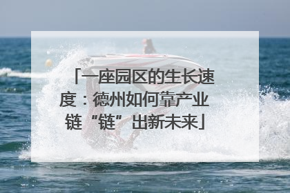 一座园区的生长速度：德州如何靠产业链“链”出新未来