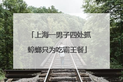 上海一男子四处抓蟑螂只为吃霸王餐