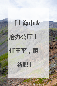 上海市政府办公厅主任王平，履新职
