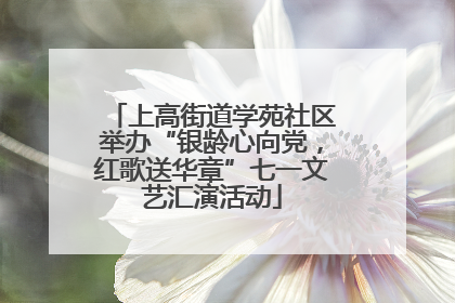 上高街道学苑社区举办“银龄心向党，红歌送华章”七一文艺汇演活动