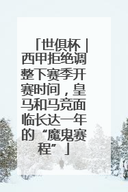世俱杯｜西甲拒绝调整下赛季开赛时间，皇马和马竞面临长达一年的“魔鬼赛程”