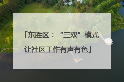 东胜区:“三双”模式让社区工作有声有色