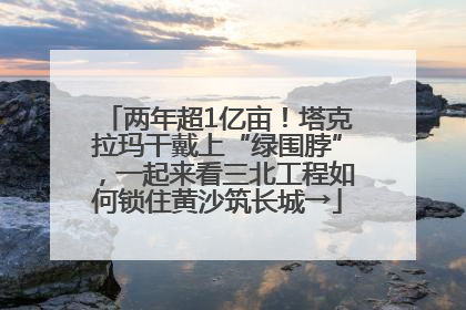 两年超1亿亩！塔克拉玛干戴上“绿围脖”，一起来看三北工程如何锁住黄沙筑长城→