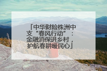中华财险株洲中支“春风行动”：金融消保进乡村，护航春耕暖民心