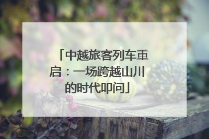 中越旅客列车重启：一场跨越山川的时代叩问