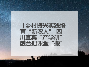 乡村振兴实践培育“新农人” 四川宜宾“产学研”融合把课堂“搬”到田间