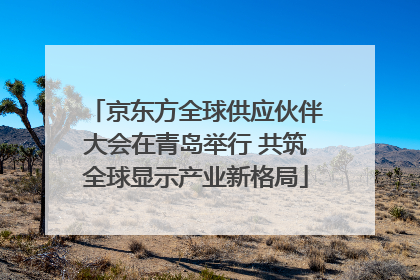 京东方全球供应伙伴大会在青岛举行 共筑全球显示产业新格局