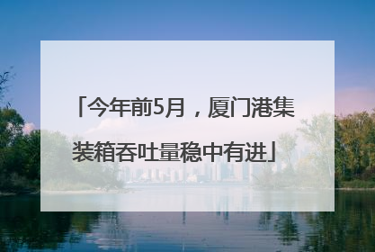 今年前5月，厦门港集装箱吞吐量稳中有进