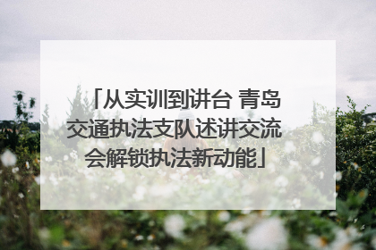 从实训到讲台 青岛交通执法支队述讲交流会解锁执法新动能