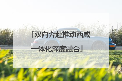双向奔赴推动西咸一体化深度融合