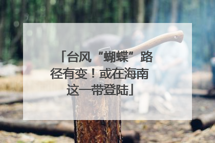 台风“蝴蝶”路径有变！或在海南这一带登陆