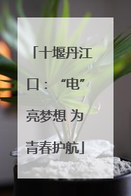 十堰丹江口：“电”亮梦想 为青春护航
