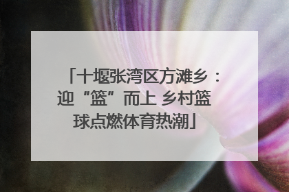 十堰张湾区方滩乡：迎“篮”而上 乡村篮球点燃体育热潮