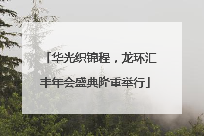 华光织锦程，龙环汇丰年会盛典隆重举行