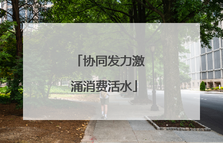 协同发力激涌消费活水