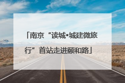 南京“读城•城建微旅行”首站走进颐和路
