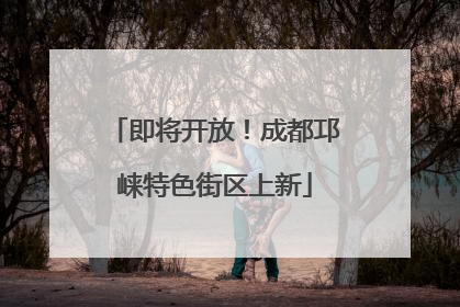 即将开放！成都邛崃特色街区上新