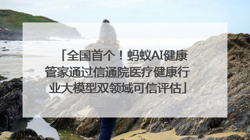 全国首个！蚂蚁AI健康管家通过信通院医疗健康行业大模型双领域可信评估