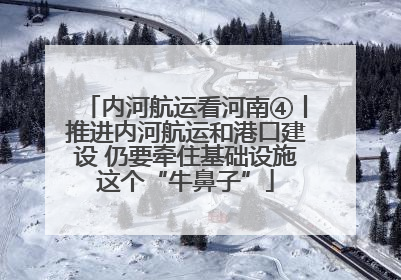 内河航运看河南④丨推进内河航运和港口建设 仍要牵住基础设施这个“牛鼻子”