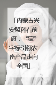 内蒙古兴安盟科右前旗：“蒙”字标引领农畜产品走向全国