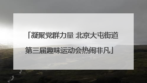 凝聚党群力量 北京大屯街道第三届趣味运动会热闹非凡