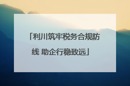 利川筑牢税务合规防线 助企行稳致远