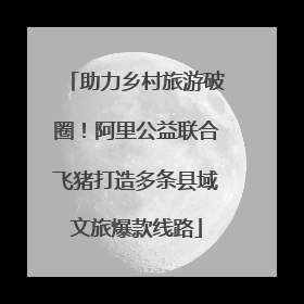 助力乡村旅游破圈！阿里公益联合飞猪打造多条县域文旅爆款线路