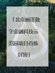 北京丽泽数字金融科技示范园项目首栋封顶