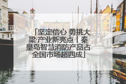 坚定信心 勇挑大梁·产业新亮点丨秦皇岛智慧消防产品占全国市场超四成