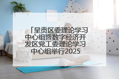 呈贡区委理论学习中心组暨数字经济开发区党工委理论学习中心组举行2025年第七次学习会议